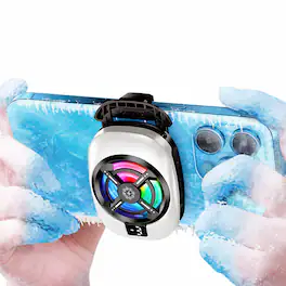 Topteng - Phone Cooler with Digital Display - Freezing Cooling, 3 Adjustable Modes, 12W, for Gaming/Live Stream - Multi-Color