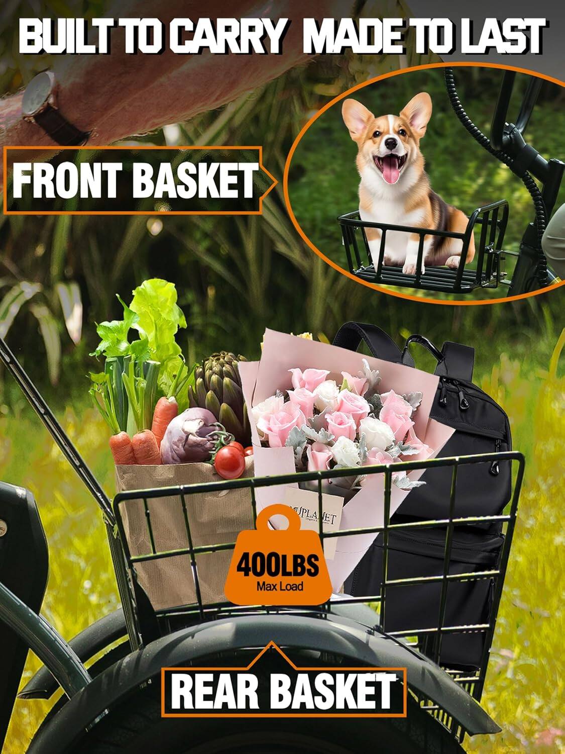 Eskute Folding Electric Tricycle Low Step Easy Access, 3 Wheel ...