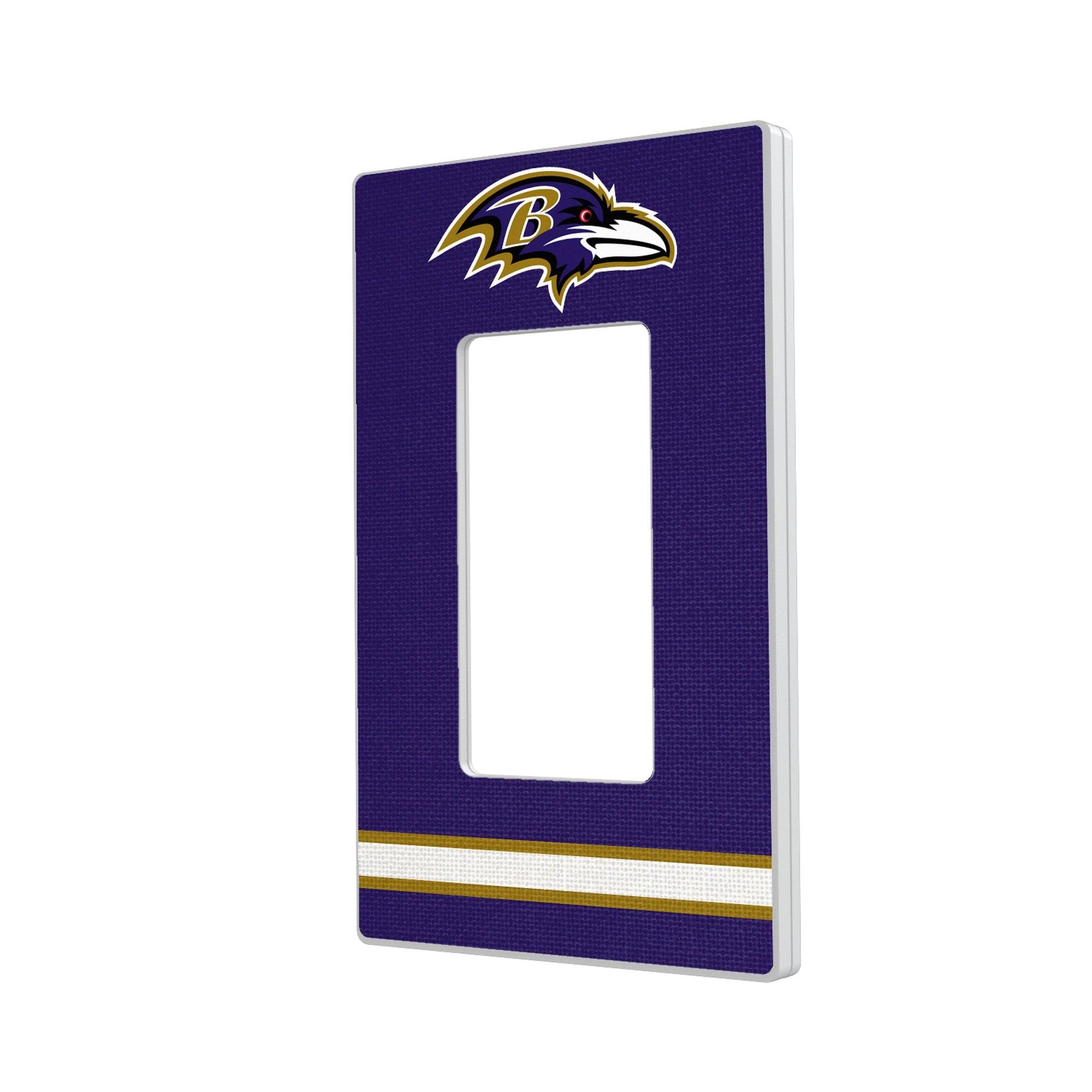 Keyscaper - Baltimore Ravens Stripe Single Rocker Light Switch Plate - Multicolor price history on PriceWatchPro