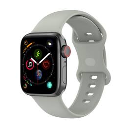 StrapsCo - Active Band Silicone Watch Strap For Apple Watch - 44mm/45mm/46mm/49mm (Short-Medium) - Gray