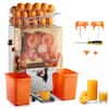 Front. VEVOR - Commercial Orange Juicer Machine, 120W Electric Orange Juice Press, Stainless Steel Orange Squeezer for 20 per Minute - Orange;Silver.