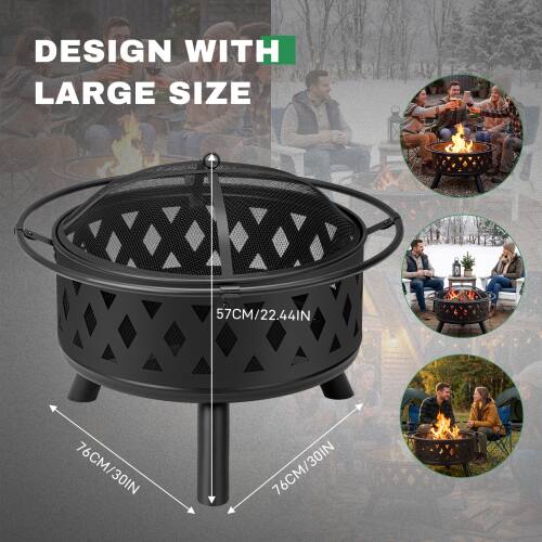 DESIGN WITH LARGE SIZE

57CM/22.44IN

76CM/30IN

76CM/30IN
