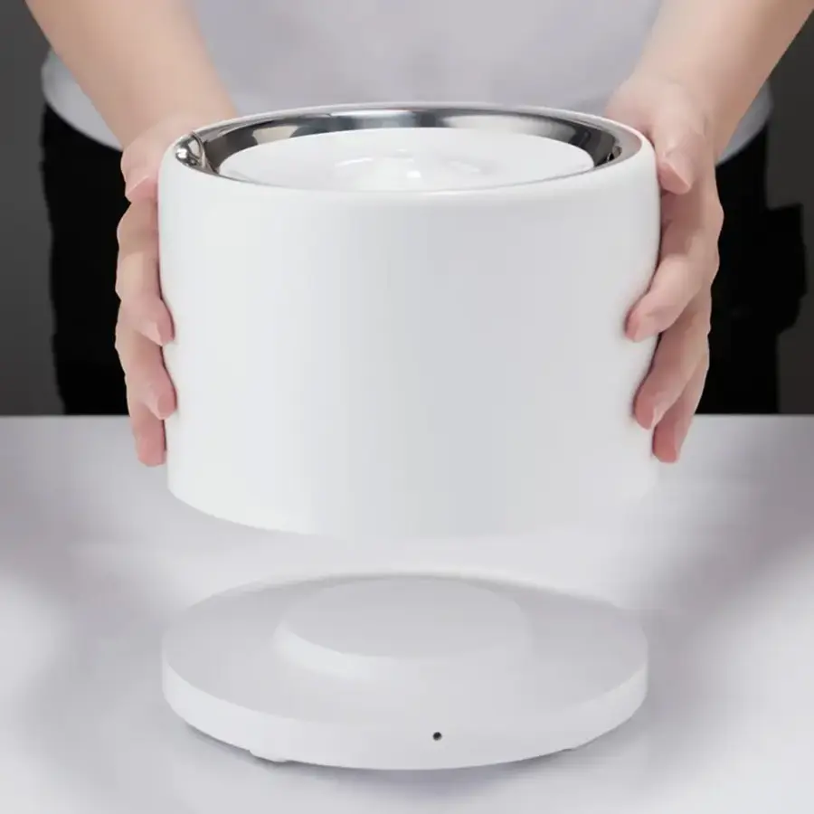 Alt View 20. Petkit - Eversweet 3 Pro Bluetooth Stainless Water Fountain with Wireless Pump+UVC, Ultra Quiet for Cats and Dogs - White.