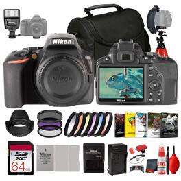 Nikon - D3500 Body Only DSLR – 24.2MP DX Sensor, Easy Controls (No Lens) Pro Bundle