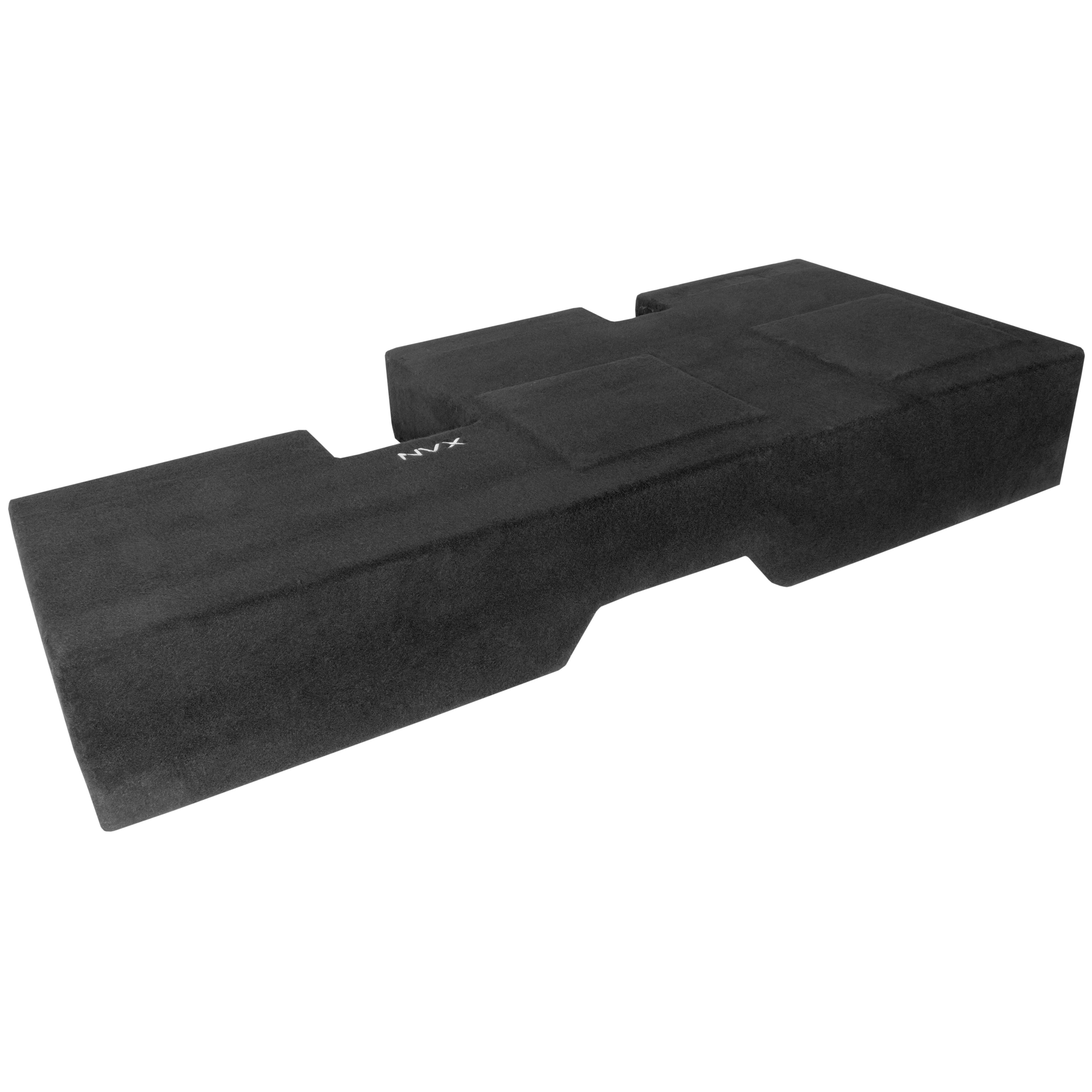 Alt View 4. NVX - Custom Fit 700W RMS Dual 10in Sealed Loaded Subwoofer Enclosure for 2007-2017 Tundra Double Cab Trucks.