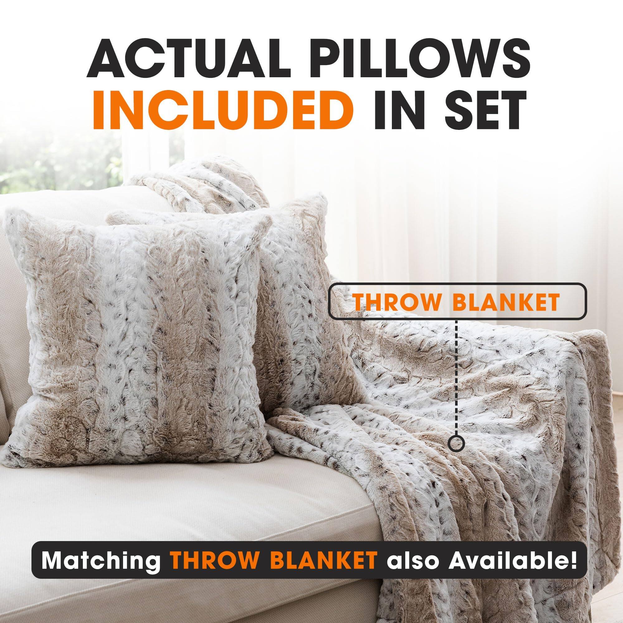 ACTUAL PILLOWS INCLUDED IN SET

THROW BLANKET

Matching THROW BLANKET also Available!