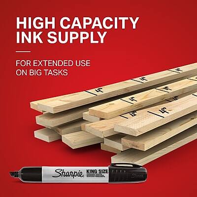 HIGH CAPACITY INK SUPPLY  
FOR EXTENDED USE ON BIG TASKS  

1" 4" KING SIZE  
Sharpie