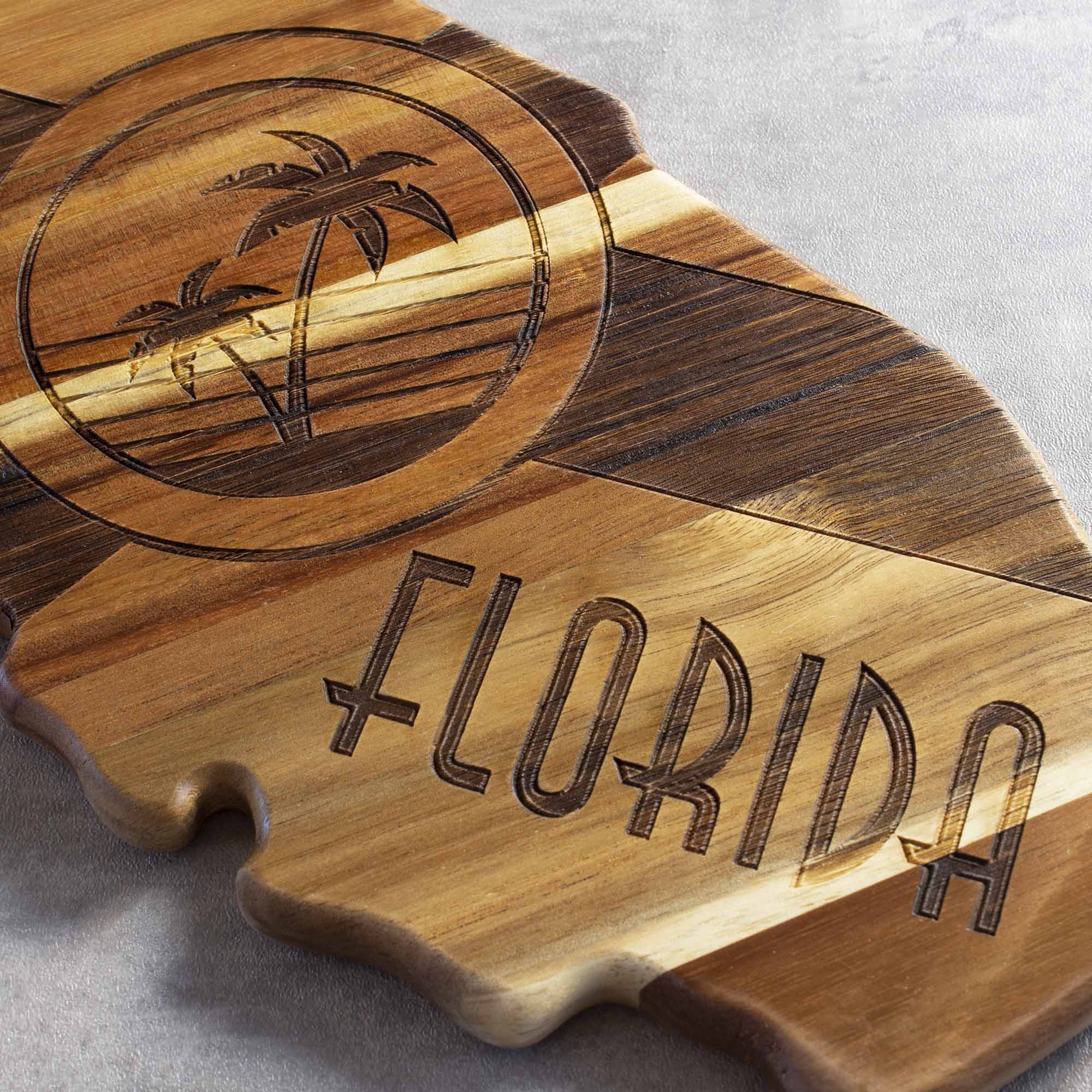 Alt View 1. Rock & Branch - Origins Series Florida Cutting Board.