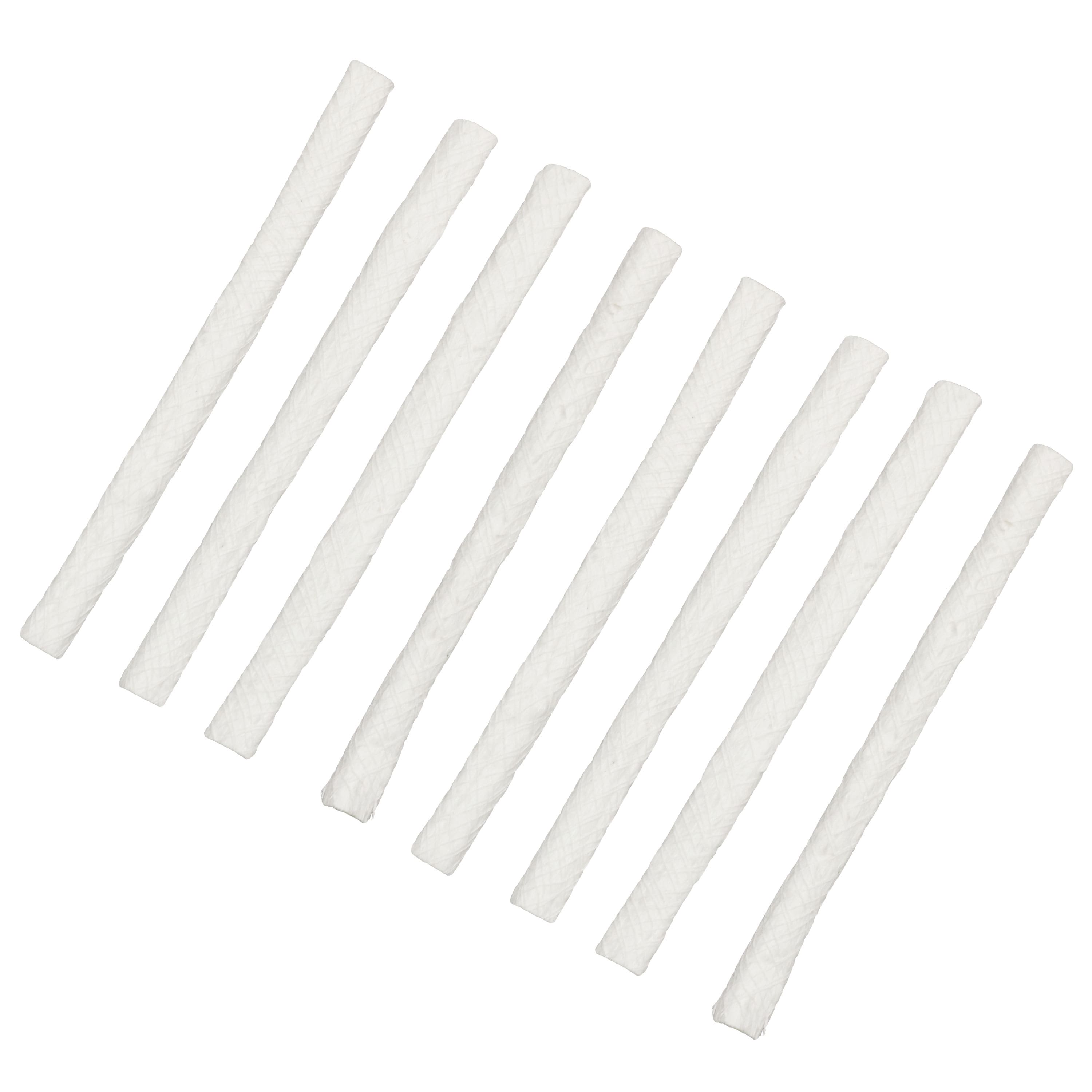 Sunnydaze - Outdoor Torch Replacement Fiberglass Wicks - Set of 8 - White