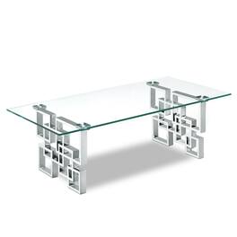 Meridian Furniture - Alexis Chrome Coffee Table - Silver