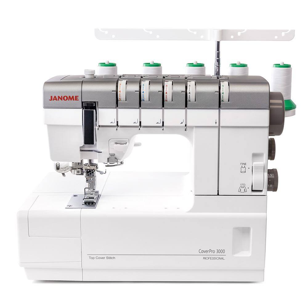 3  
3  
3  
JANOME  
4 5  
FINE  
1.5  
STD  
1.0  
Top Cover Stitch  
CoverPro 3000 PROFESSIONAL