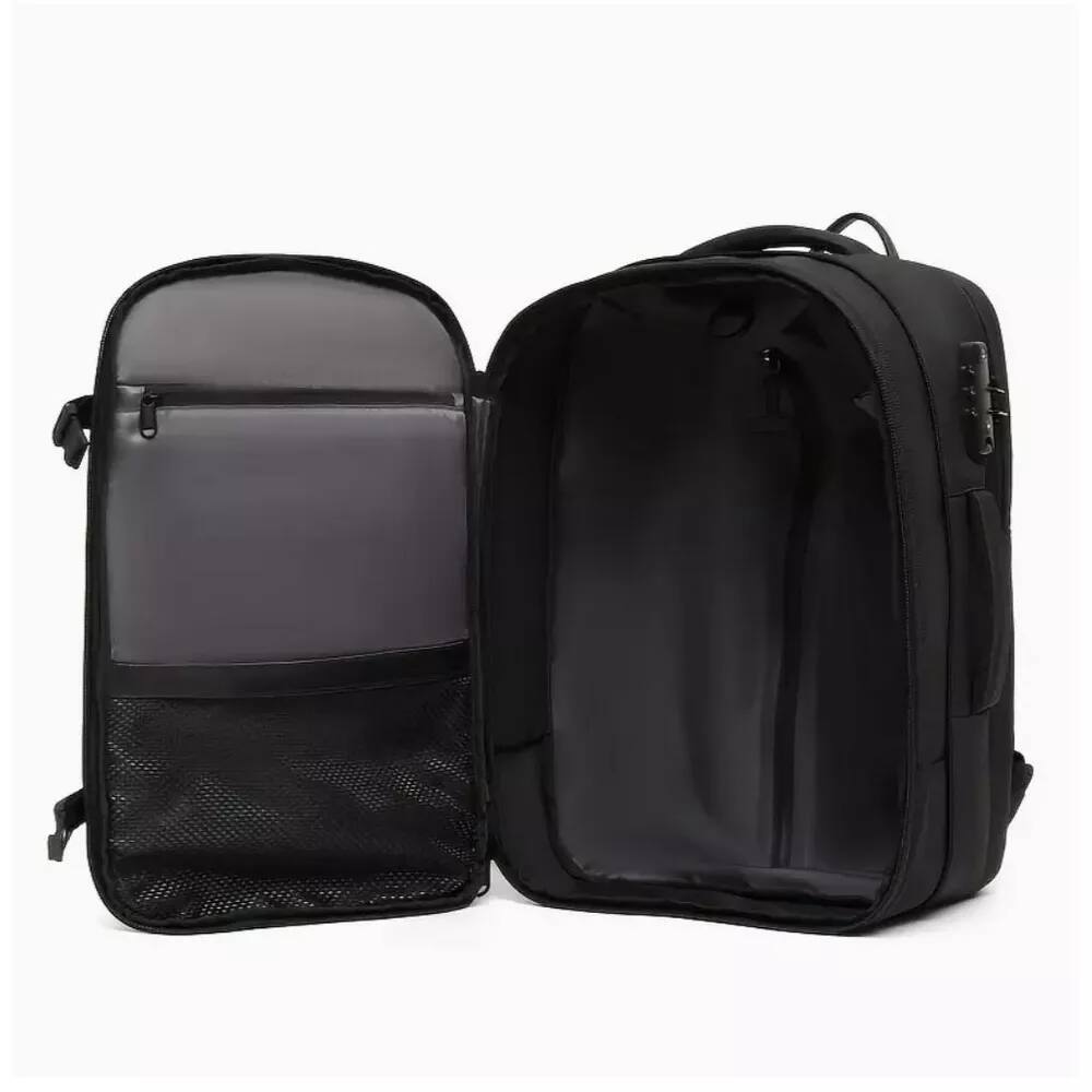 Alt View 3. Wikistore - WIKISTORE Lightweight Travel Backpack Compact Daypack Adjustable Straps Outdoor Trips Black - Black.