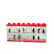 Angle. Room Copenhagen - LEGO Minifigure Display Case 16 - Bright Red.