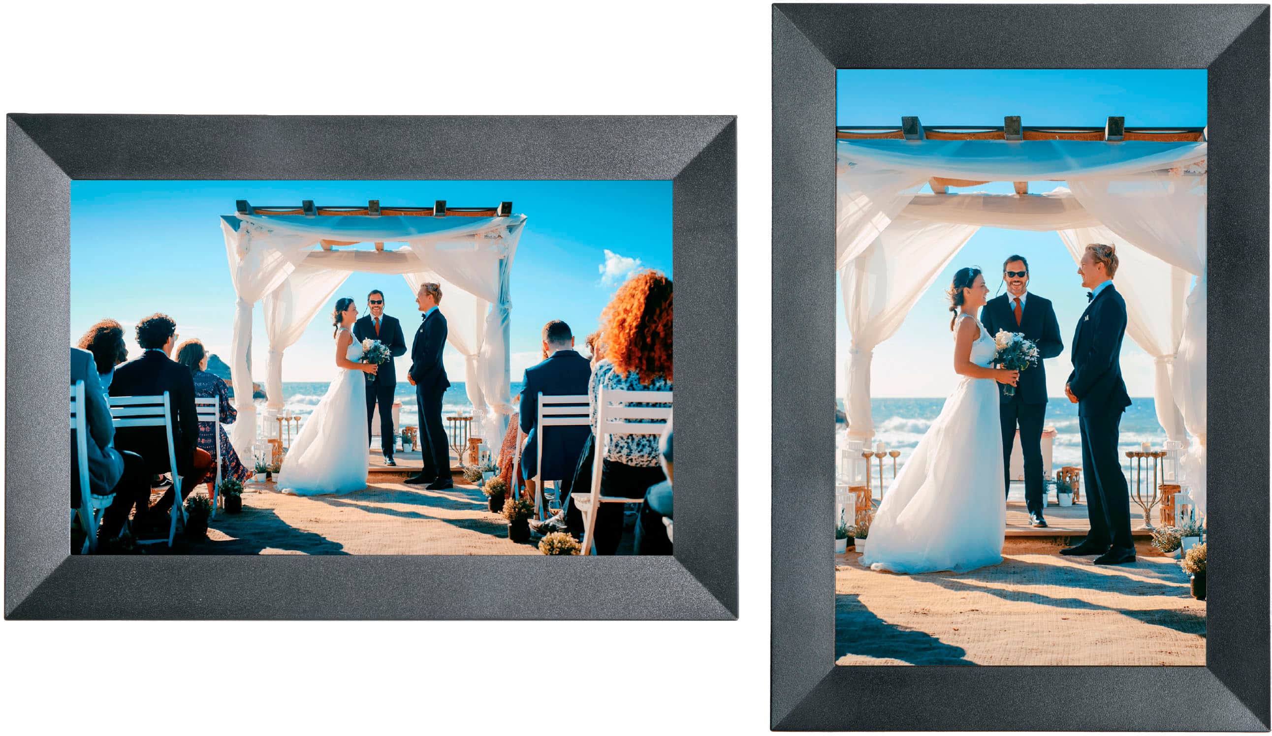 Alt View 14. Sunpak - 10.1” Wi-Fi Touchscreen Digital Frame - Black.