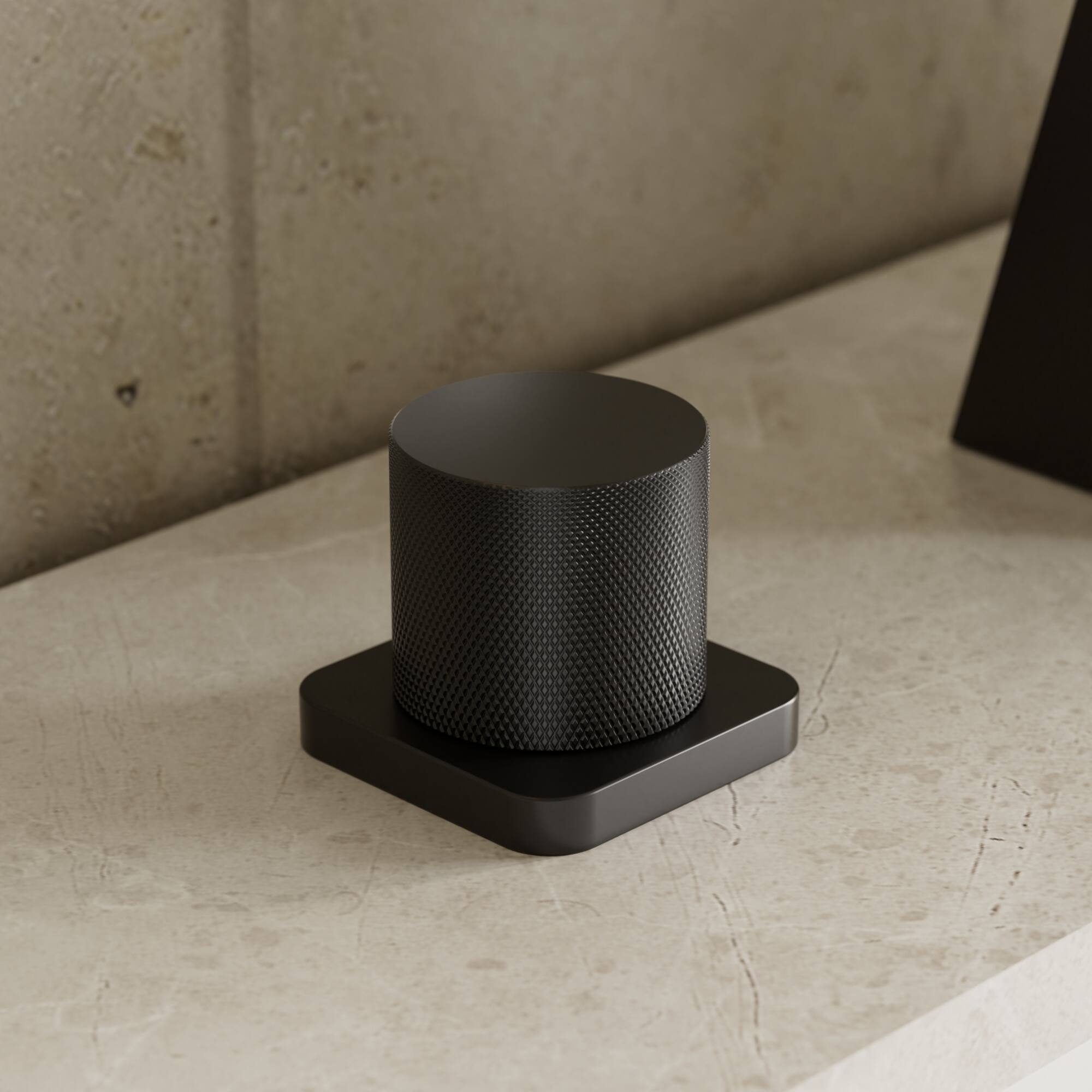 Alt View 7. GRANDJOY - 3‑Hole Waterfall Bathroom Sink Faucet with Dual Handles, and Wide Spout for Modern Vanity Spaces - Matte Black.