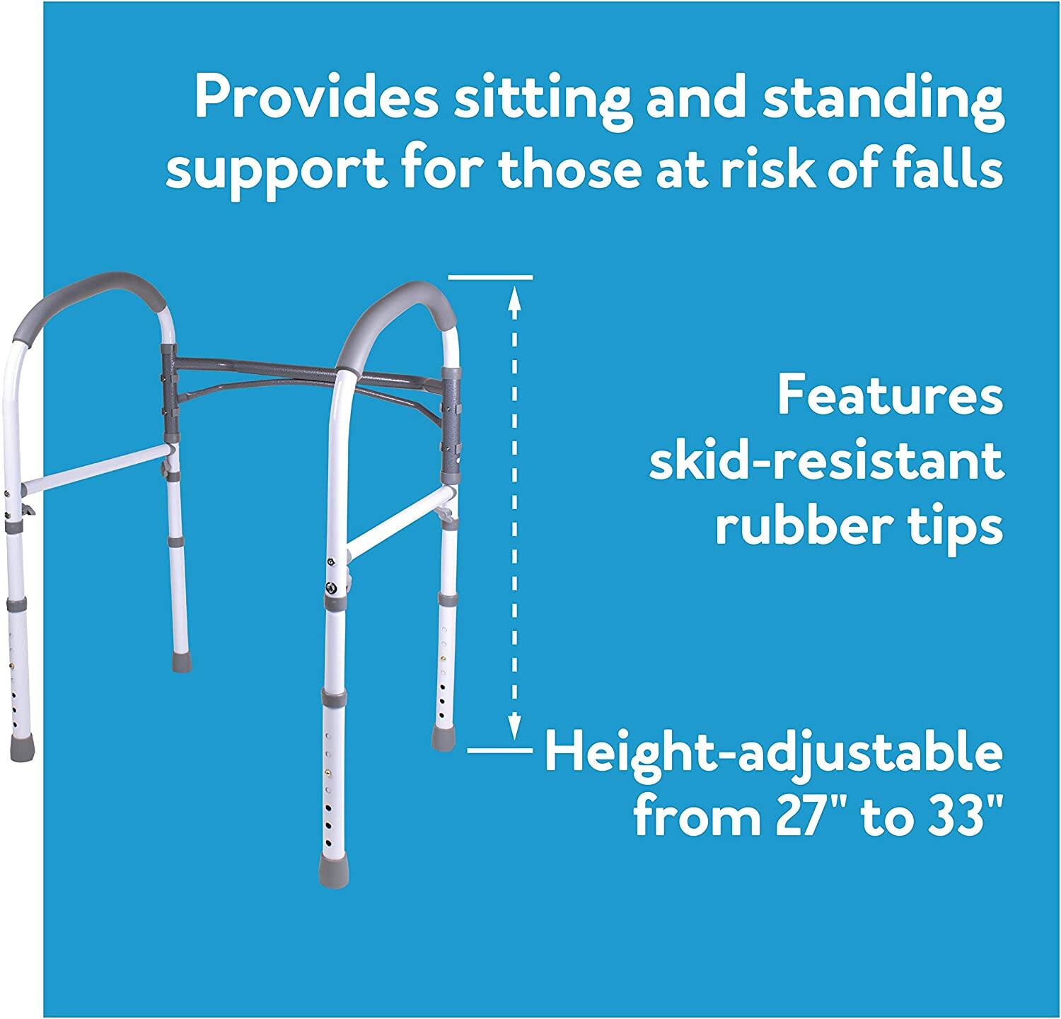 Alt View 16. Carex - Bathroom Safety Rail - White.