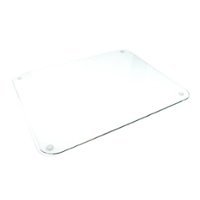 Floortex - Desktex® Crystal Clear Glass Desk Pad - Clear - Front_Zoom