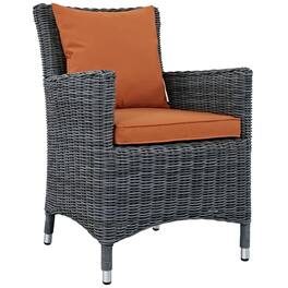 Summon Dining Outdoor Patio Sunbrella® Armchair by Modway - Canvas Tuscan