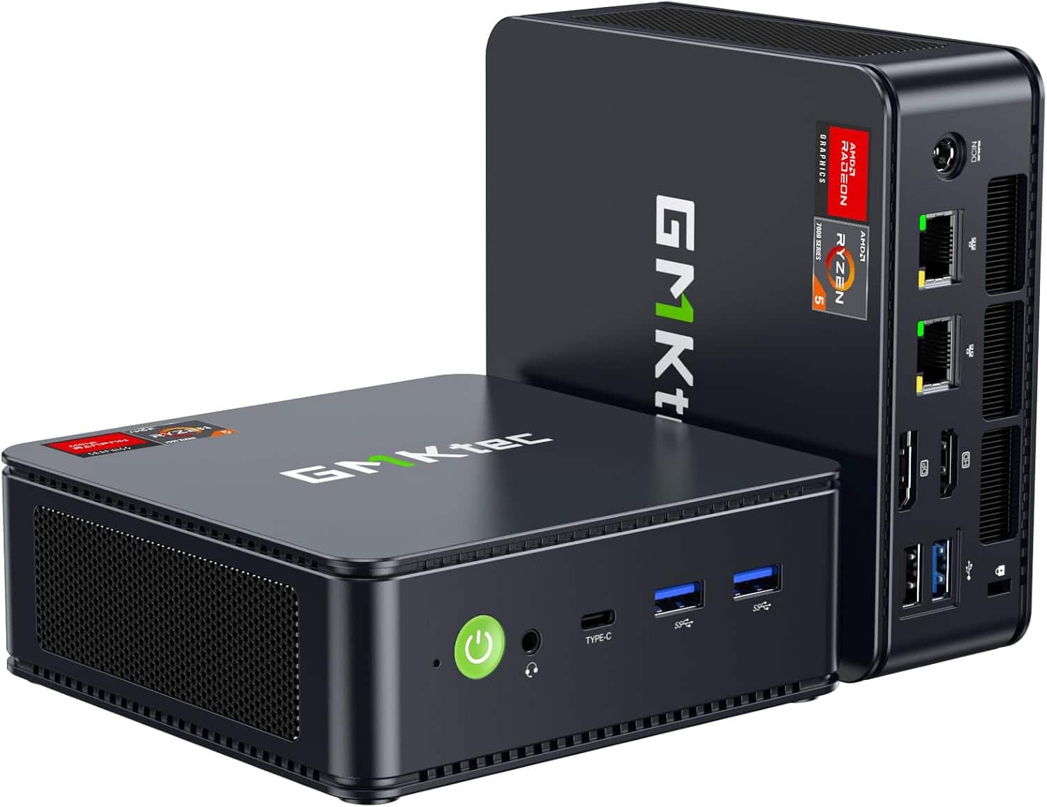 GMKtec - M6 Ultra Gaming Mini PC Ryzen 7640HS (Upgraded 6800H) 16GB DDR5 512GB SSD Desktop Computers Office Home Dual NIC