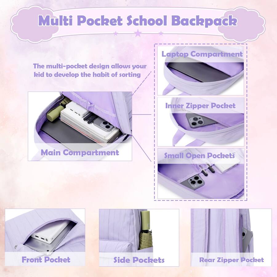 Pacoar Cade Backpack With Lunch Box Pencil Case For Elementary 3 In 1 ...