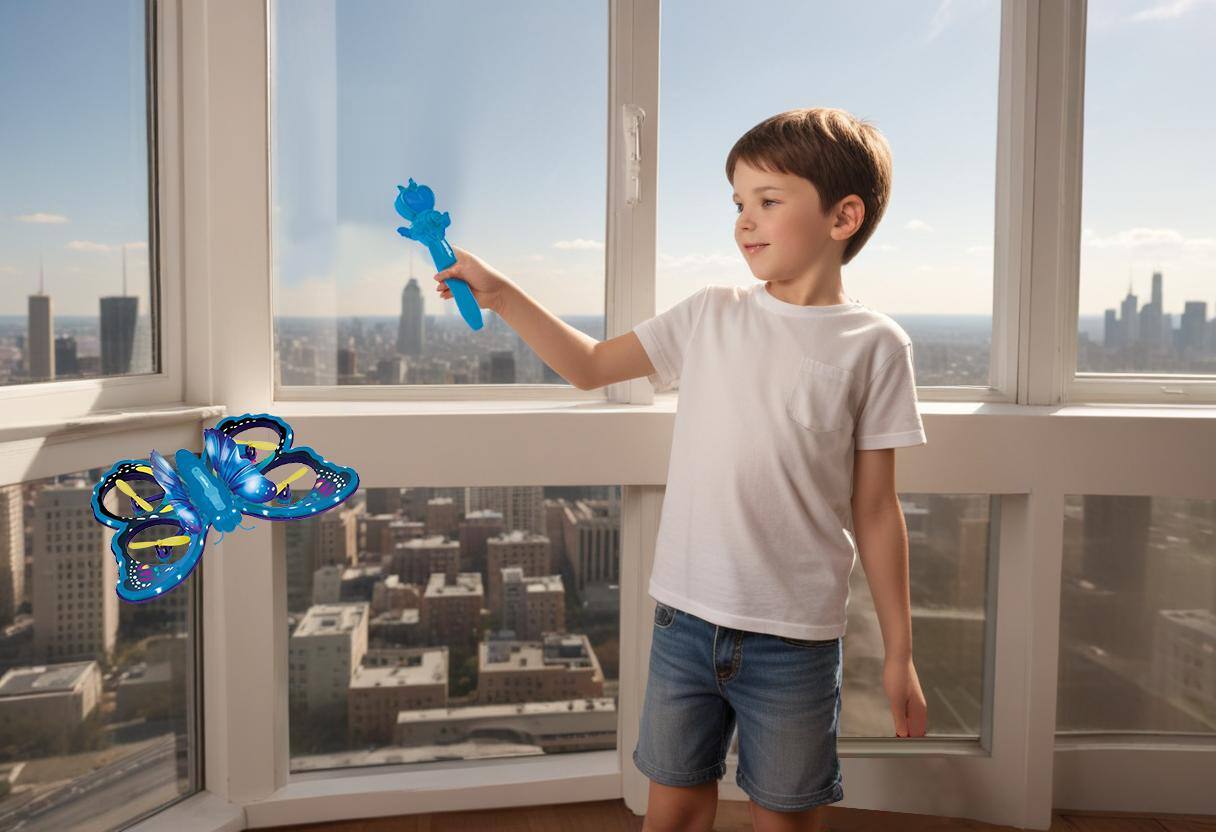 Alt View 6. Lexibook - Crosslander Butterfly Remote-Controlled Flying Toy with Gesture.