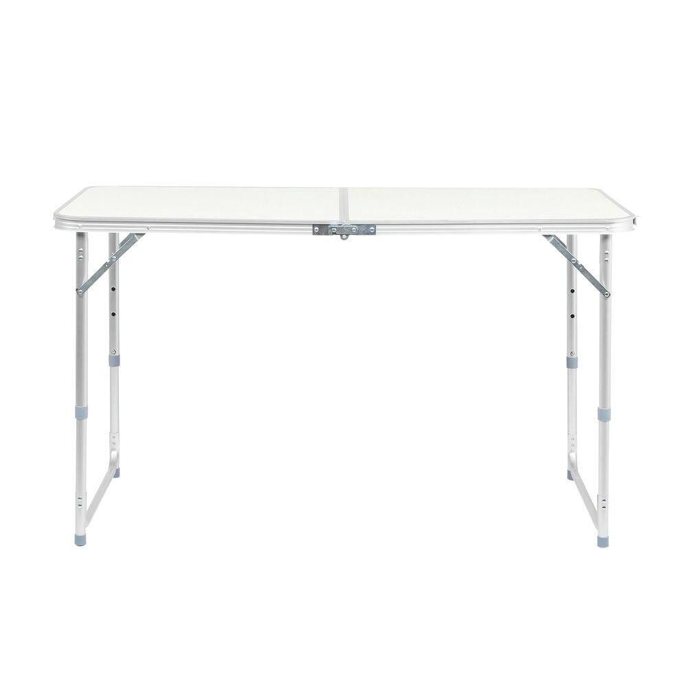 Alt View 5. Resenkos - Resenkos Portable Multi-Use Folding Table 4Ft - Wood Grain Design, Versatile Tabletop For Home, Outdoor Events, White - White.