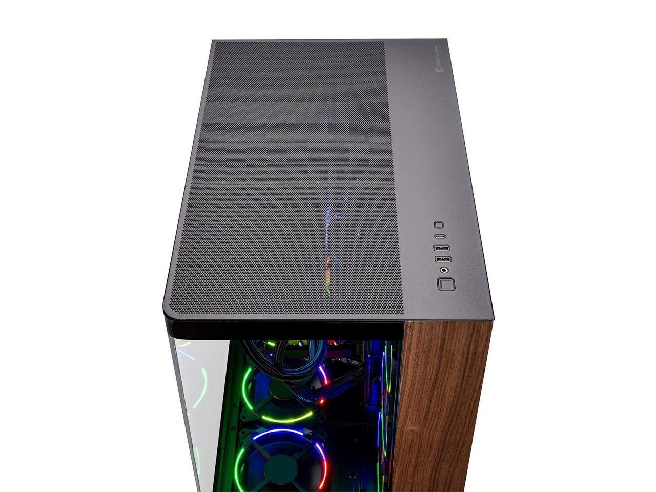 Alt View 5. Skytech Gaming - Skytech Prism 4, Ryzen 7 9800X3D, RTX 5090 32GB, 2TB SSD, 32GB DDR5, 1200W GOLD, 360mm AIO, Win 11 - Black.