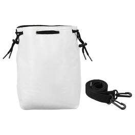 Unique Bargains - Drawstring Camera Bag, Large PU Leather Case for Nikon Z9/Z7II/Z6II, Fuji - White