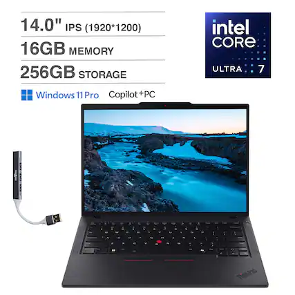 14.0" IPS (1920*1200)
16GB MEMORY
256GB STORAGE
intel CORE ULTRA 7
Windows 11 Pro Copilot+PC