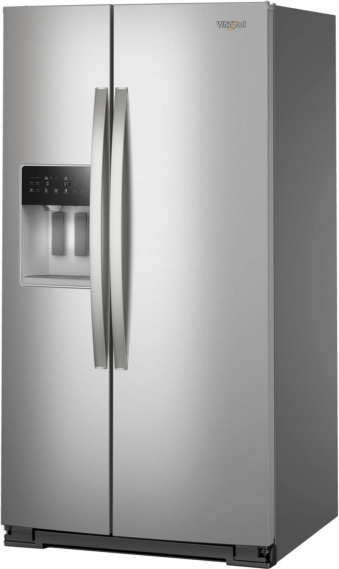 Alt View 2. Whirlpool - 28.7 Cu. Ft. Side-by-Side Refrigerator with In-Door Ice & Water - Fingerprint Resistant Stainless Finish.