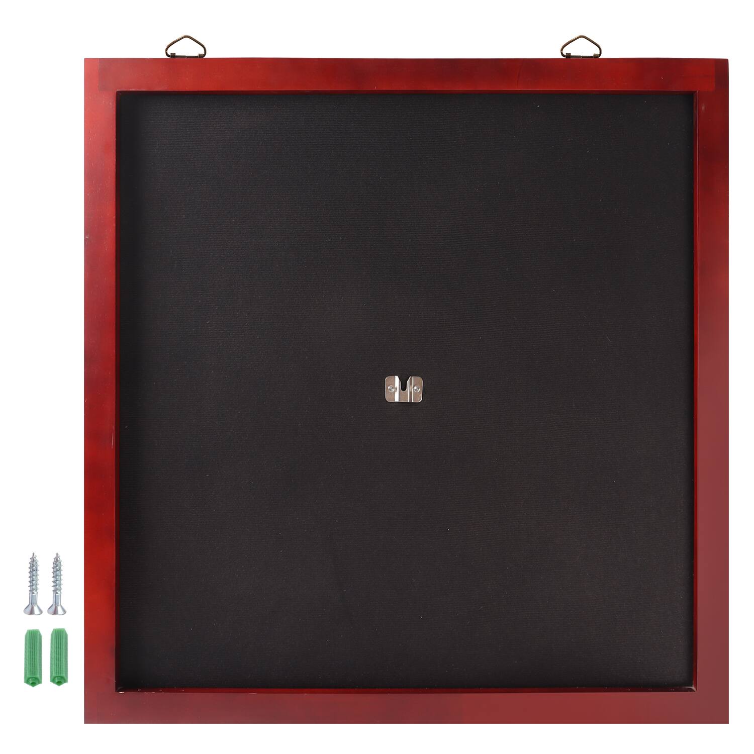 Front. GSE Games & Sports Expert - Dart Backboard with Wood Frame and Felt. Wall Protector for Dart Board Surround (Mahogany) - Black/Brown.