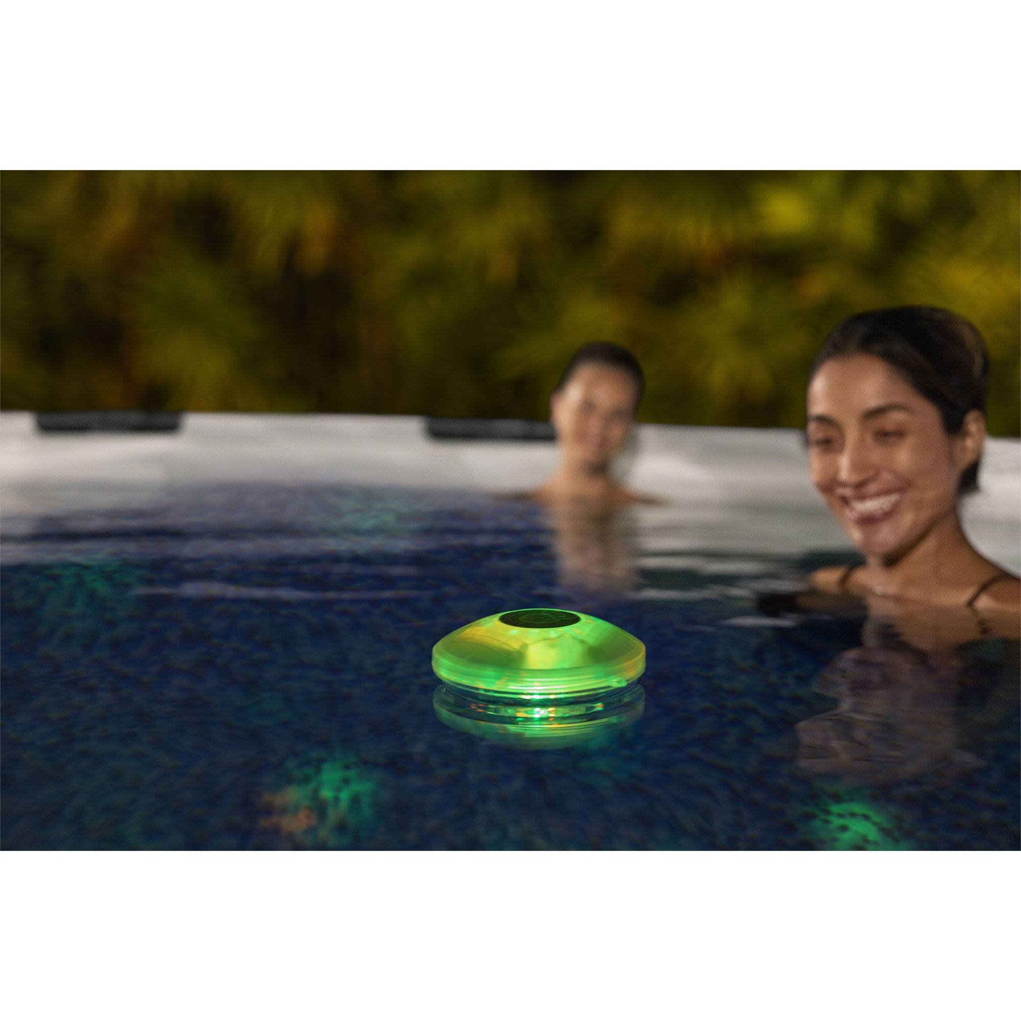 Alt View 2. Bestway - Bestway Flowclear Battery Powered Floating 5 Color LED Pool Light Accessory - White.