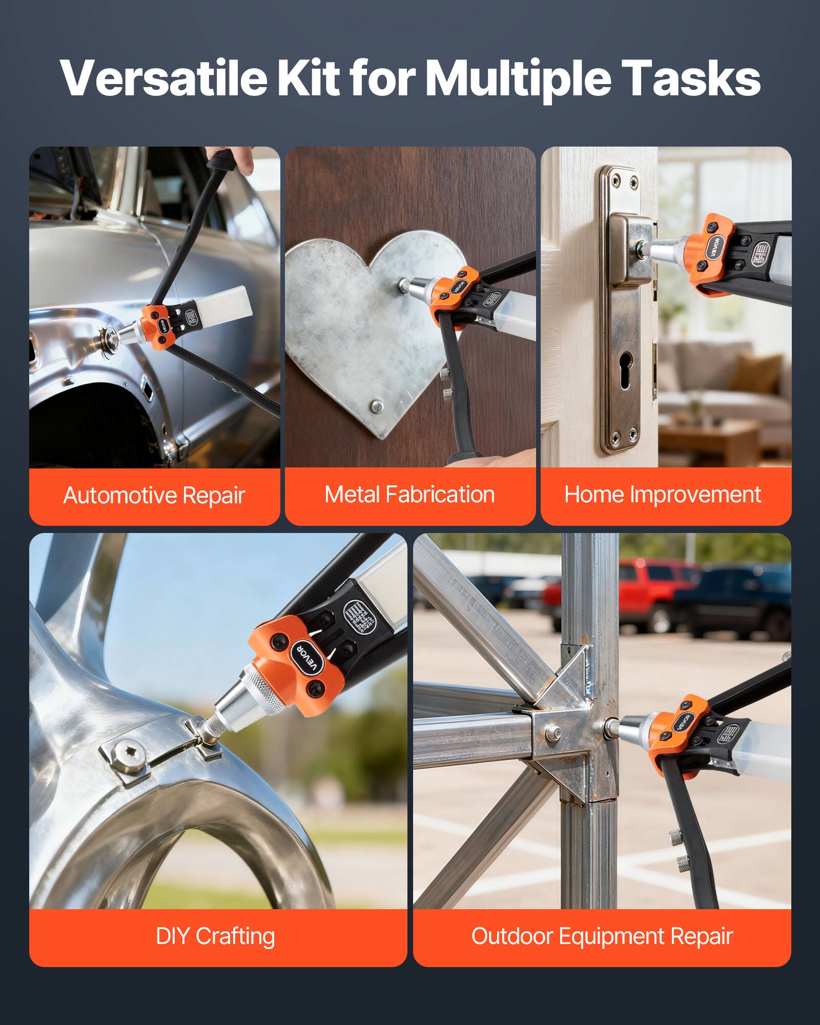Versatile Kit for Multiple Tasks

- Automotive Repair
- Metal Fabrication
- Home Improvement
- DIY Crafting
- Outdoor Equipment Repair