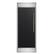 Front. Forno Appliances - Maderno 13.6 Cu. Ft. Built-In Convertible Refrigerator-Freezer with Left Swing Door and Smooth Decorative Grill - Black/Silver.