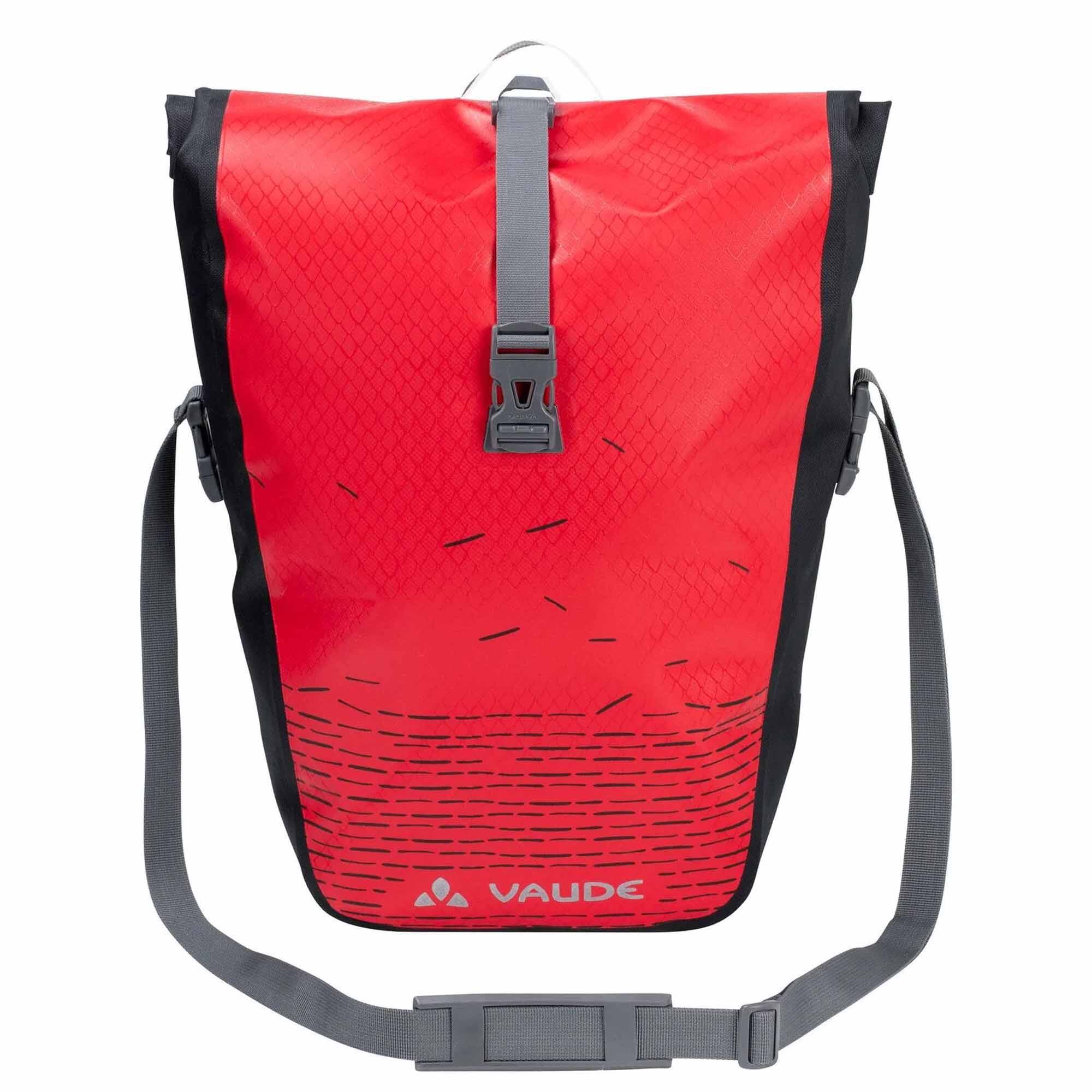 Alt View 3. VAUDE - Vaude Aqua Back Print Single Bike Bag - Red/Black - Red/Black.