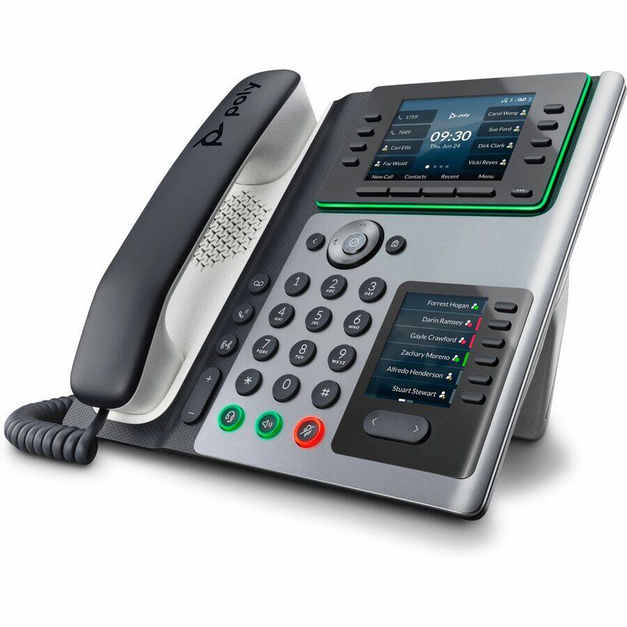 Polycom

1759 Yue Fard L 768 09:30 CHih J% Am 24 Dire Clark Fa R1SV V Reyes Nw Cal Contacts Recent Never

+ 8 1 2 3 ade a Forrest Hogan 4 5 dH 6 Darin JB Ramsey MNU Gayle Crawford BR 7 8 PORE 9 Zachary FUY Moreno WEYZ Alfredo Henderson 0 Stuart Stewart 0

Polycom

1759
09:30
This Jun 24

Carol Wang
Sun Ford
Darin Ramsey
Gayle Crawford
Zachary Moreno
Alfredo Henderson
Stuart Stewart

Forrest Hogan
Darin Ramsey
Gayle Crawford
Zachary Moreno
Alfredo Henderson
Stuart Stewart