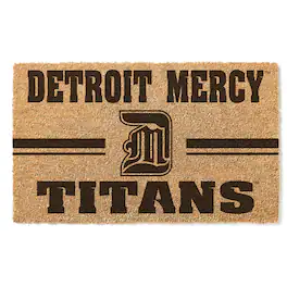 Jardine - Detroit Mercy Titans 18" x 30" Team Logo Doormat - Brown