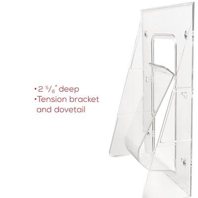 - 2 5/8" deep
- Tension bracket and dovetail