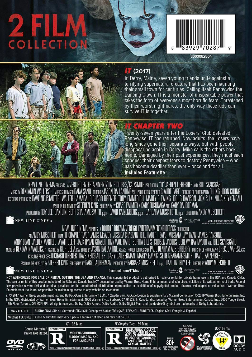 Back. It: 2-film Collection (DVD Special Edition) [DVD].