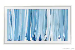 Samsung - 65" The Frame Customizable Bezel - Modern - White