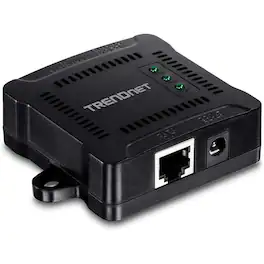 Trendnet - Gigabit PoE Splitter, 1 x Gigabit PoE Input Port, 1 x Gigabit Output Port, Up to 100m (328 ft), Supports 5V - Unknown