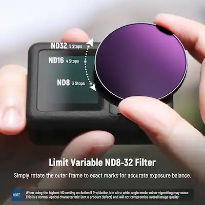 REYGEAK Lensfilterset voor DJI Action 5 Pro/4/3,4 Pack CPL ND8 ND16 ND32 polariserende neutrale dichtheidsfilter, multicoated HD optisch glas voor DJI Osmo Action Camera Accessoires REYGEAK Lensfilterset voor DJI Action 5 Pro/4/3,4 Pack CPL ND8 ND16 ND32 polariserende neutrale dichtheidsfilter, multicoated HD optisch glas voor DJI Osmo Action Camera Accessoires
