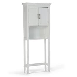 Simpli Home - Avington 67 inch H x 26.8 inch W Space Saver Bath Cabinet - Pure White