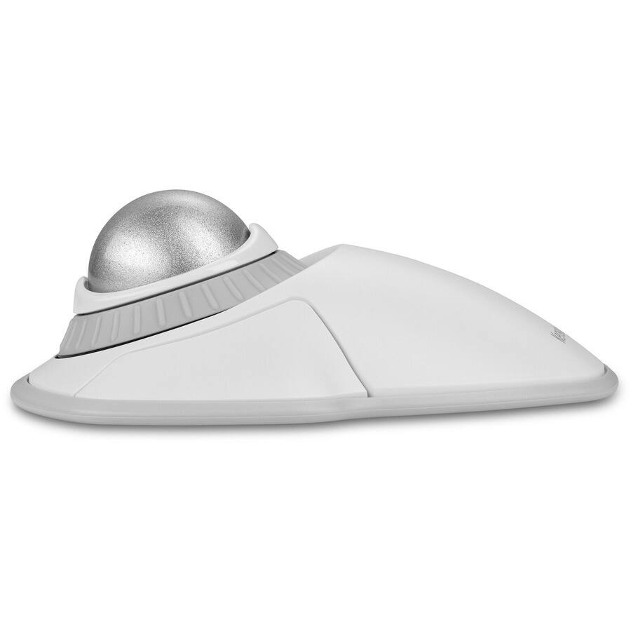Alt View 3. Kensington - Kensington Orbit Wireless Trackball with Scroll Ring - White - Optical - Wireless - Bluetooth/Radio Frequency - 2.40 GHz - White.