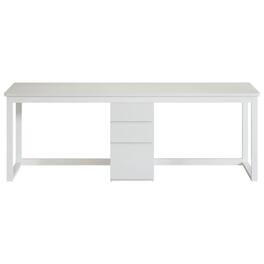 Kadyn - 78.7-Inch Double Office Desk for 2 People with 3 Drawers - White