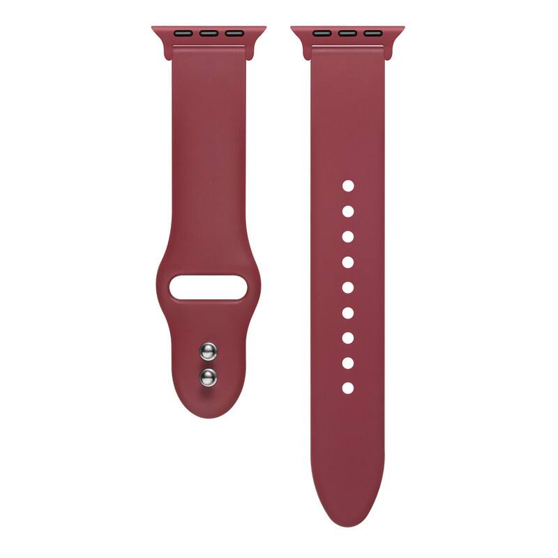 Alt View 1. Posh Tech - Silicone Band for Apple Watch - Cranberry Juice.