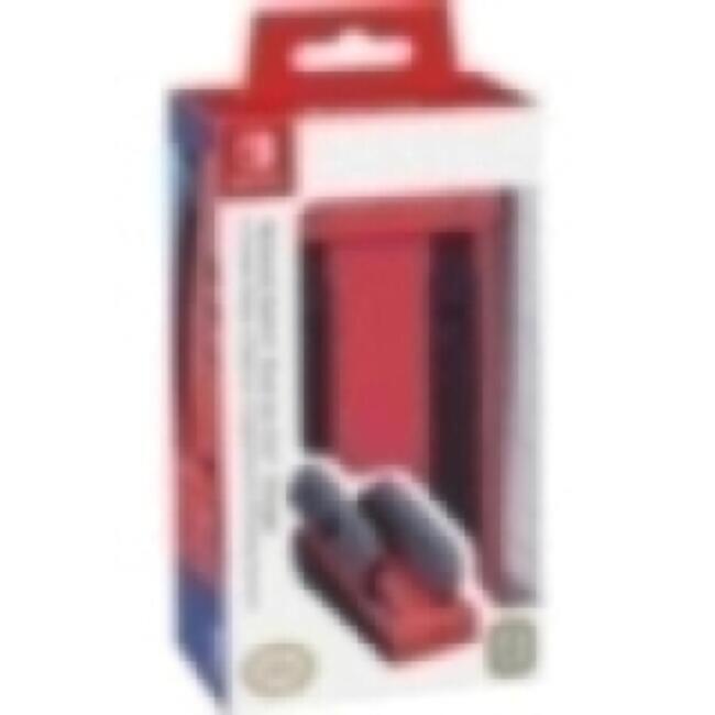 Front. RDS Industries - Nintendo Switch Joy-Con Charging Dock Red.