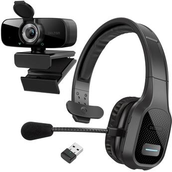 Delton 20x Bluetooth Computer Headset Wireless, 1080p Webcam Delton 20x Bluetooth Computer Headset Wireless, 1080p Webcam