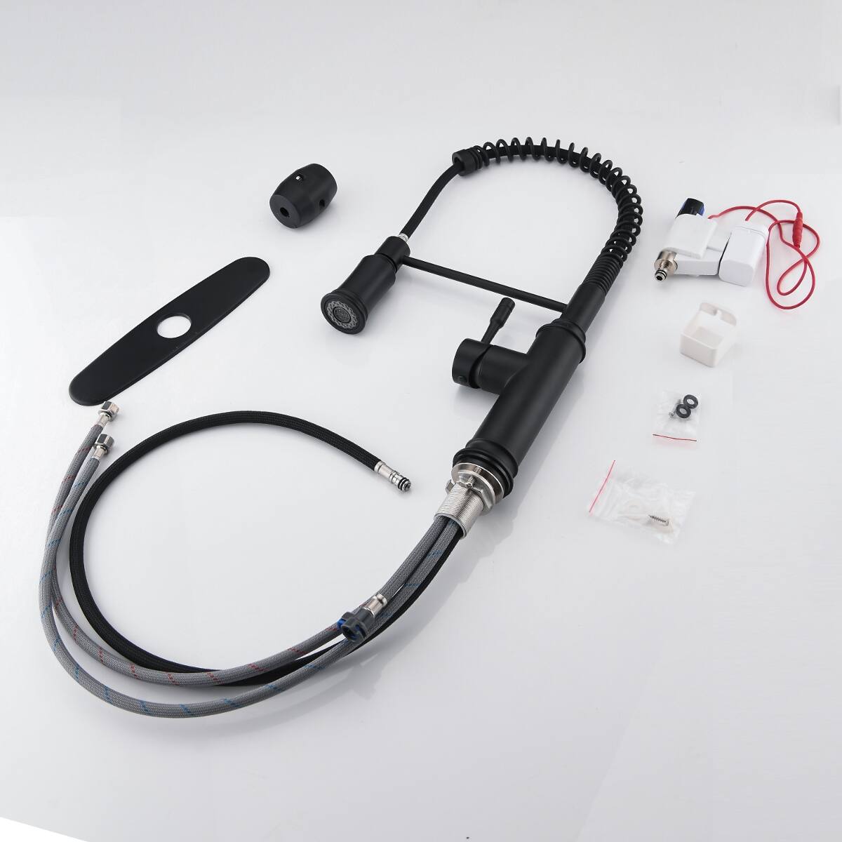 Alt View 3. Ropilly - Ropilly Touch Kitchen Faucet Pull Down Sprayer Matte Black Single Handle High Arc Kitchen Sink Faucet - Matte Black.