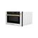 Alt View 5. ZLINE - Autograph Edition 24 in. 1.2 cu. ft. Built-in Microwave Drawer in Stainless Steel and Polished Gold Accents - Stainless Steel and Gold Accents.